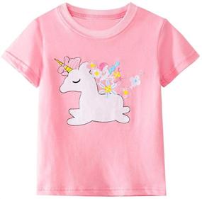 img 4 attached to 👕 Coralup Unisex Toddler Cotton Tee: Stylish Short Sleeve Tshirt Summer Tops for Boys and Girls