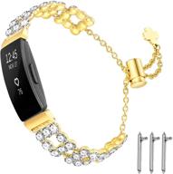 💎 dilando bling wristbands: stylish metal bracelet accessories for fitbit inspire 2/hr logo