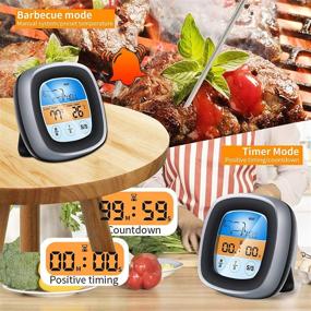 img 1 attached to joyliveCY Instant Read Meat Thermometer with 🔥 Color LCD Display for Cooking, Grilling, and Smoking