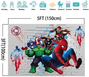 img 1 attached to Superhero Spiderman Photography Background Decoration