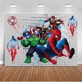 img 3 attached to Superhero Spiderman Photography Background Decoration