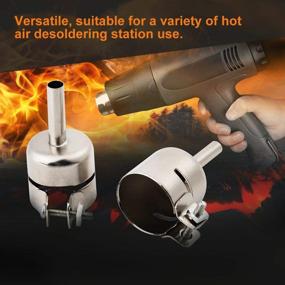 img 1 attached to 🔥 8-Piece Heat Gun Nozzles Kit: Mouth Tips for Soldering Stations and Repair Tools - Sizes: 3mm, 4mm, 5mm, 6mm, 7mm, 8mm, 10mm, 12mm