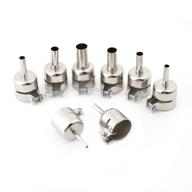 🔥 8-piece heat gun nozzles kit: mouth tips for soldering stations and repair tools - sizes: 3mm, 4mm, 5mm, 6mm, 7mm, 8mm, 10mm, 12mm логотип