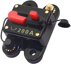 img 4 attached to Smseace 200A Manual Reset Circuit Breaker Auto Car Marine Boat Motor Audio Inline Fuse Waterproof Protect Electrical Equipment Multiple Current Options Circuit Breaker D-012-200A