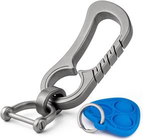 img 4 attached to TISUR Carabiner Keychain Titanium Holder Men's Accessories