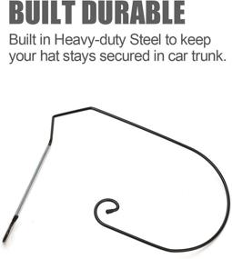 img 2 attached to 🤠 Cowboy Hat Holder Rack for Trunks and SUVs - Maintain Hat Shape