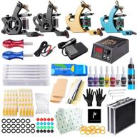 🖋️ hawink 4 pro tattoo machine guns kit with 7 inks, power supply, foot pedal, needles, grips, tips, and carry case - tk-hw4006 logo