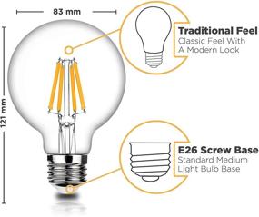 img 2 attached to Globe 💡 Dimmable Edison Light Bulbs