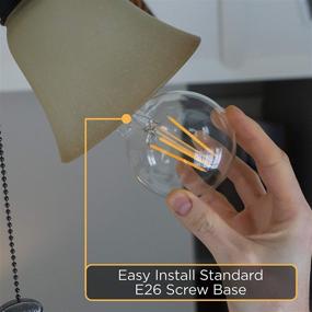img 1 attached to Globe 💡 Dimmable Edison Light Bulbs