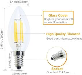 img 3 attached to 💡 Lamsky Filament European Equivalent No Dimmable: High-Performance Lighting Solution