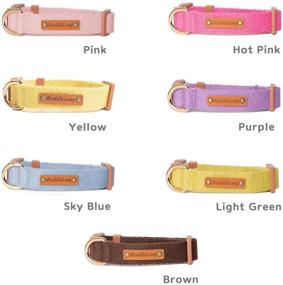 img 2 attached to Soft Cotton Adjustable Dog Collar for 🐾 Small and Medium Dogs & Cats by Boddlelang