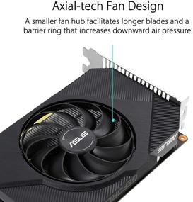 img 3 attached to Видеокарта для игр ASUS Phoenix GTX 1650 OC Edition - улучшенная производительность, PCIe 3.0, 4 ГБ памяти GDDR6, HDMI, DisplayPort, DVI-D, дизайн вентилятора Axial-tech