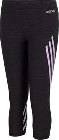 img 2 attached to Adidas Girls Iridescence Print Tight Girls' Clothing