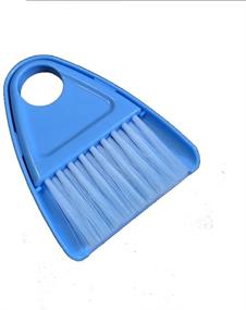 img 3 attached to Compact Mini Broom and Dustpan Set: Small Hand Broom and Dust Pan for Efficient Cleaning of Table, Countertop, Keyboard & More - Blue (1 Pack)