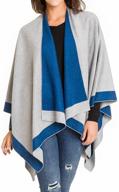 elegant cardigan poncho cape sweater: women's scarves & wraps accessories logo