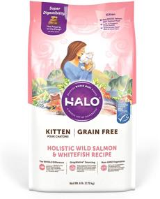 img 4 attached to Halo Kitten Food: Dry, Grain Free, Made with Wild Salmon & Whitefish