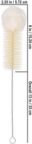 img 1 attached to Redecker Flexible Wire Handle Bottle Cleaning Brush, 12-5/8-Inches, Natural Pig Bristle and Wool, Made in Germany