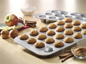 img 3 attached to 🧁 Nonstick USA Pan Mini Cupcake and Muffin Pan with Quick Release Coating - 24-Well, Aluminized Steel for Efficient Baking