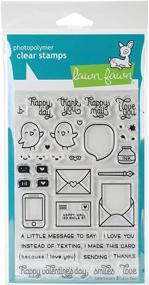 img 1 attached to Lawn Fawn Love 💌 Letters Clear Stamps - LF1292