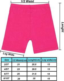 img 3 attached to 🩰 8-Pack Black Dance Shorts for Girls - Breathable, Safety and 8-Color Options