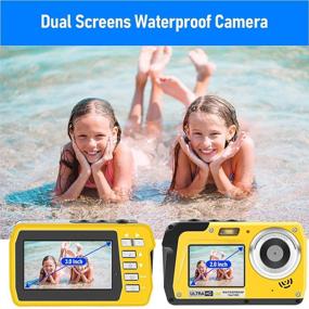 img 3 attached to 📸 Waterproof Camera - 10FT Dive Depth, 4K Full HD, Anti-Shake Zoom, 18X Digital, 56MP Underwater Camera for Snorkeling (Yellow)