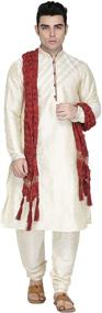 img 4 attached to 👘 Offwhite Tunic Kurta Pajama by SKAVIJ