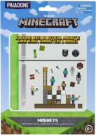 minecraft paladone build a level fridge magnets: creatively customize your fridge with rubber magnets logo