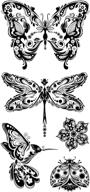 inkadinkado 5pc butterfly clear stamp set for arts, crafts, and diy projects logo