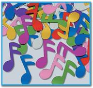 🎶 fanci-fetti musical notes: vibrant multi-color party accessory (1 count, 1 oz/pkg) logo