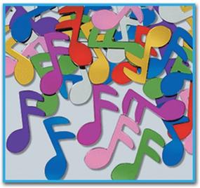 img 2 attached to 🎶 Fanci-Fetti Musical Notes: Vibrant Multi-color Party Accessory (1 Count, 1 Oz/Pkg)