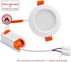 img 1 attached to 🔦 YGS-Tech 2 Inch Dimmable LED Recessed Lighting Downlight, 3W(35W Halogen Equivalent), 4000K Nature White, CRI80, LED Ceiling Light with LED Driver (Pack of 10)