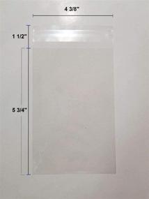 img 1 attached to Clear Card Resealable Cello Cellophane Gift Wrapping Supplies for Gift Wrap Cellophane Bags