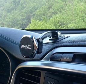 img 3 attached to 📱 Mobi Handle Magnetic Phone Car Holder Mount: Versatile Dashboard Cradle with Powerful Magnets for Any Angle & Any Surface