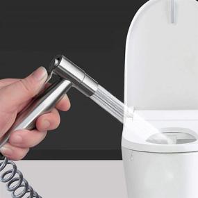 img 1 attached to 🚿 Upgrade Your Bathroom Experience with the New Version Stainless Steel Handheld Bidet Sprayer Head