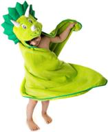 🦖 little tinkers world premium dinosaur hooded towel for kids - extra large, ultra soft 100% cotton bath towel with hood for boys & girls logo