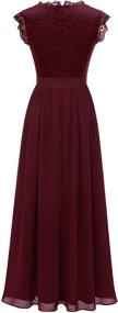 img 1 attached to Dressystar Sleeveless Bridesmaid Wedding Burgundy Women's Clothing