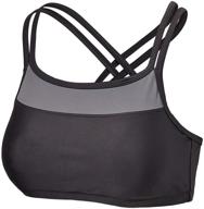 ultimate sun protection: uv skinz upf 50+ women's crisscross swim bra for maximum comfort and style logo