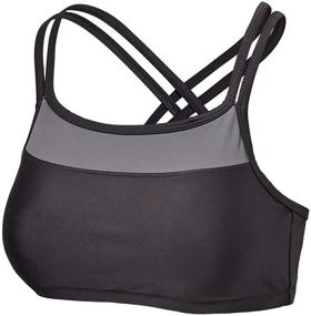 img 4 attached to Ultimate Sun Protection: UV SKINZ UPF 50+ Women's Crisscross Swim Bra for Maximum Comfort and Style