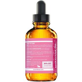 img 1 attached to 🌺 Leven Rose's Maracuja Oil: 100% Natural, Nourishing Moisturizer for Hair, Skin, and Nails - 1 oz