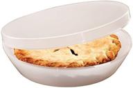 🥧 stay fresh hinged lid pie keeper - universal plastic storage container logo