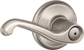 img 4 attached to Enhance Your Privacy with Schlage 582413 F40FLA619 Flair Privacy Lever in Satin Nickel