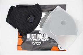 img 3 attached to 🚴 WFQ Sport Riding Bicycle Mask: Ultimate Protection with Reusable Activated Carbon Filter - Dustproof Respirator for Mountain Biking