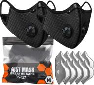 🚴 wfq sport riding bicycle mask: ultimate protection with reusable activated carbon filter - dustproof respirator for mountain biking logo