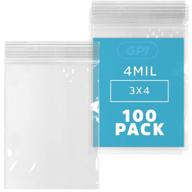 🔒 clear plastic reusable ziplock bags: premium packaging & shipping supplies for poly & plastic packaging bags logo