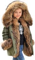 🧥 warm hooded parka jacket with thicken fur lining for 6-13 year olds - tiptupu kids unisex winter coat logo