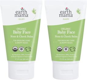 img 3 attached to 👶 Earth Mama Organic Baby Face Nose and Cheek Balm: Natural Petroleum Jelly Alternative for Dry Skin - 2oz (2-Pack)