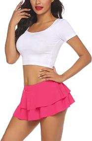 img 3 attached to Avidlove Skirts Flirty Double Layered Women's Clothing for Skirts