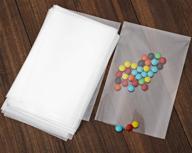 🎁 100 clear 5x7 flat cellophane bags - ideal for gift wrapping, bakery, candies, and more! logo