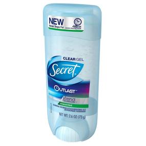 img 1 attached to Stay Odor-Free All Day with Secret Outlast XTEND 🌸 Clear Gel Antiperspirant & Deodorant - Unscented, 2.6 Oz (2 Pack)