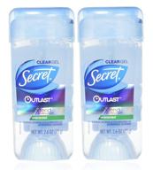 stay odor-free all day with secret outlast xtend 🌸 clear gel antiperspirant & deodorant - unscented, 2.6 oz (2 pack) logo